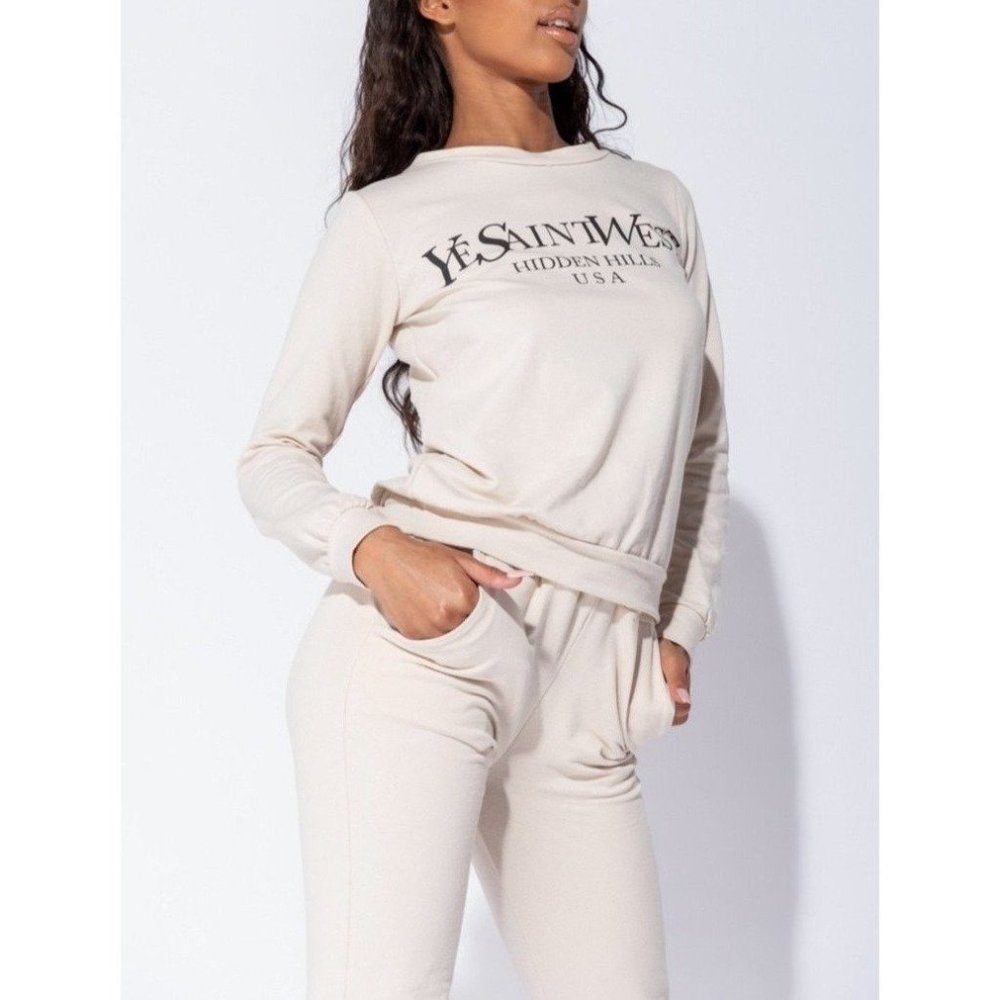 BEIGE LOUNGEWEAR SET